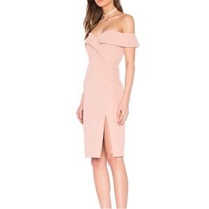 NWOT Bardot Strapless Blush Dress